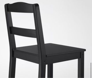 Conjunto 4 taburetes negros IKEA