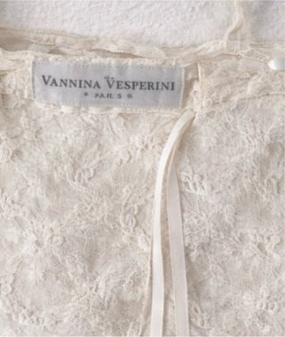 Top Vannina Vesperini Paris Renda Branco Tamanho Ú