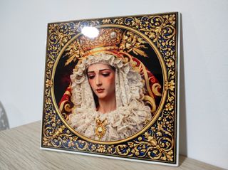 Azulejo Virgen del Rocío Ceramica Antica