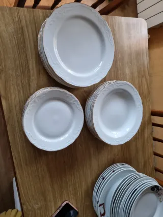 Vajilla 18 piezas: 6 llanos, 6 postre, 6 hondos