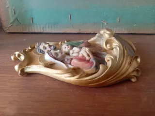 Aguabenditera Sagrada Familia Marfinite 17cm