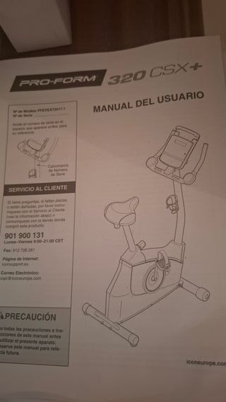 Bicicleta Estática Proform 320 CSX+ Casi Nueva