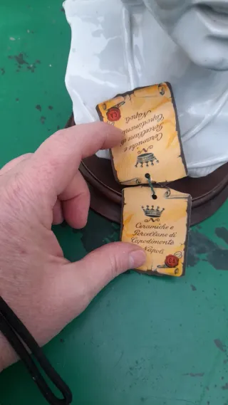 Scultura Capodimonte vintage bambino con sigaro