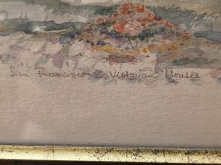 Stampa acquerello Painted Ladies con cornice