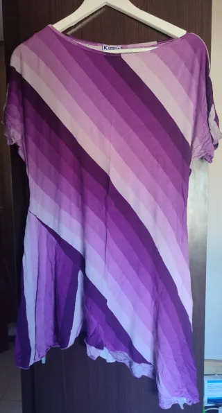 Camiseta KAR-KIL Talla Única Degradado Morado