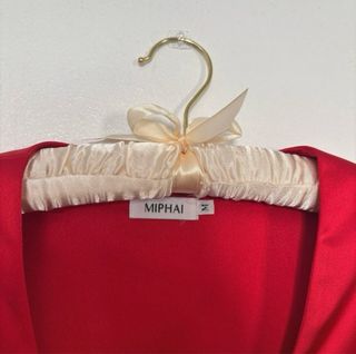 Vestido Miphai Rojo Satén Talla M