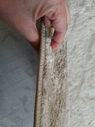 Tapete beige de tela 200x285cm