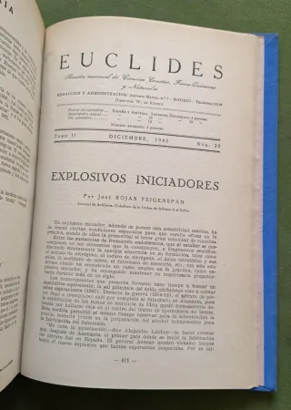 Revista Euclides.  Números 1 al 22. 1941 - 1942