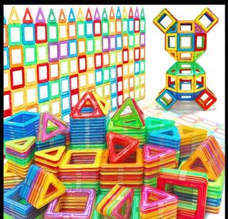 100 Piezas Magneticas de construcción