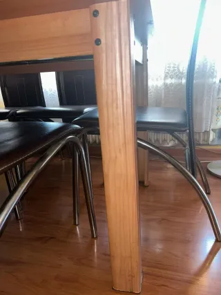 Mesa de comedor extensible madera
