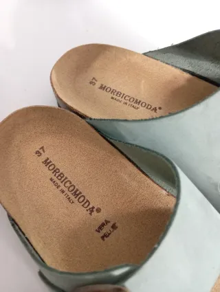 Sandali donna nuovi vera pelle nabuk waterproof 37