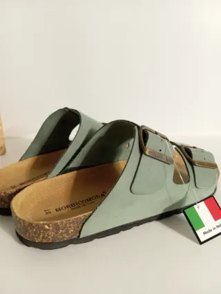 Sandali donna nuovi vera pelle nabuk waterproof 37