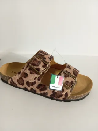 Ciabatte donna in vera pelle nuove- Made in Italy
