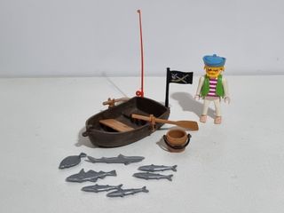 Playmobil 3792 Antigua Barca Pirata Pescador Isla