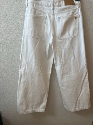 Pantalón vaquero culotte blanco Tommy Hilfiger