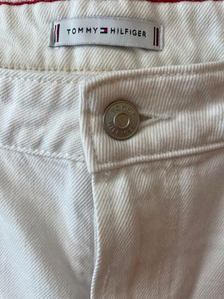 Pantalón vaquero culotte blanco Tommy Hilfiger