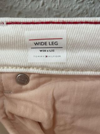 Pantalón vaquero culotte blanco Tommy Hilfiger