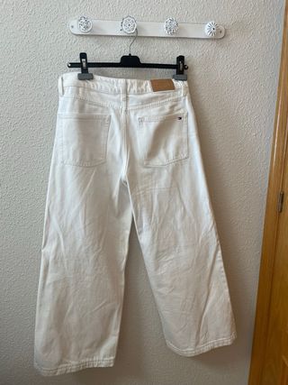 Pantalón vaquero culotte blanco Tommy Hilfiger