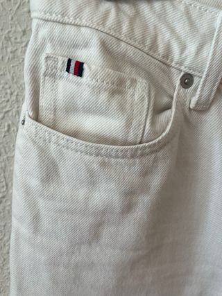 Pantalón vaquero culotte blanco Tommy Hilfiger