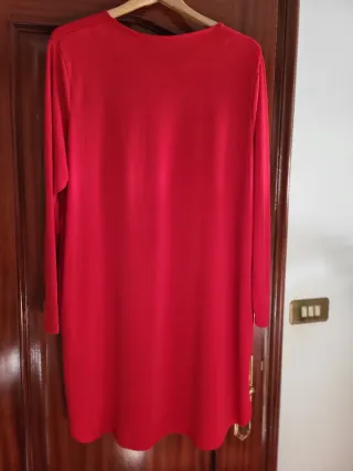 Vestido rojo manga larga