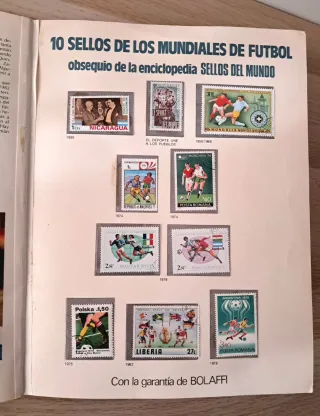 Libro Sellos Mundial Fútbol Filatelia España 82
