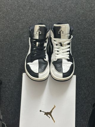 Nike Jordan 1 Mid 38 caja original b/n