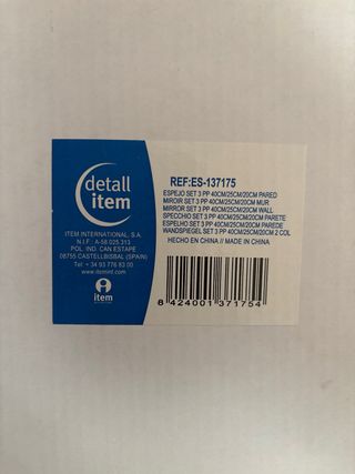 Juego tres Espejos diseño sol decoración pared