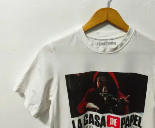 Camiseta blanca Pull&Bear hombre Talla S