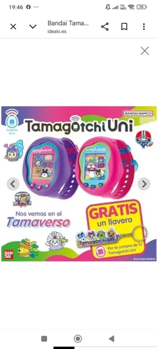 Tamagotchi Uni consola para niños con funda/correa