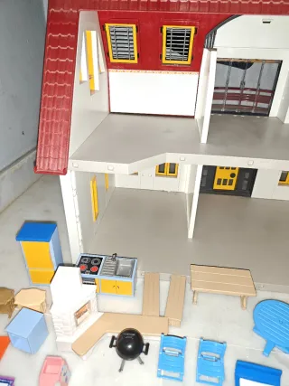 Lote Casa mansion moderna y Accesorios Playmobil