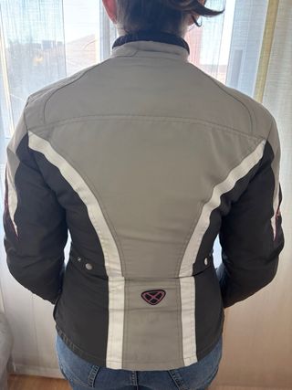 Chaqueta Moto Mujer IXON Beige/Gris