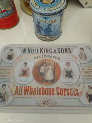 Lotto 5 Scatole Latta Vintage Collezionismo