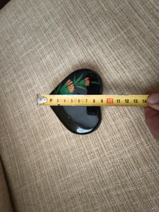 Cenicero Corazón Negro Decorado