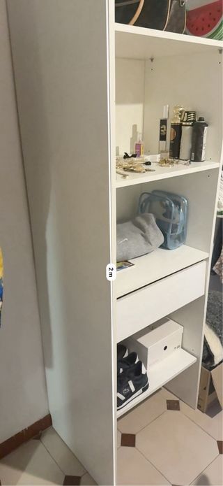 Ropero blanco estilo vestidor