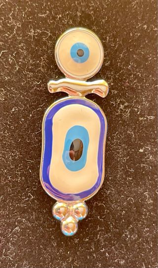 Pendientes Ojo Azul Plata