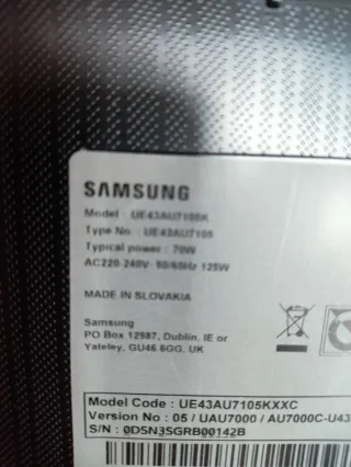 Placa Fuente y Video TV Samsung