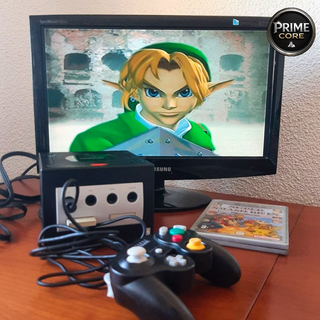 Nintendo GameCube Negra PAL + Smash Bros + Mando