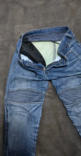 Pantalón moto niño talla XS con Kevlar