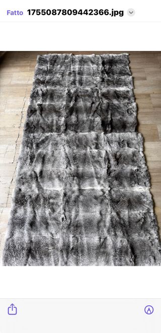 Wow!Coperta naturale di coniglio. Nuova