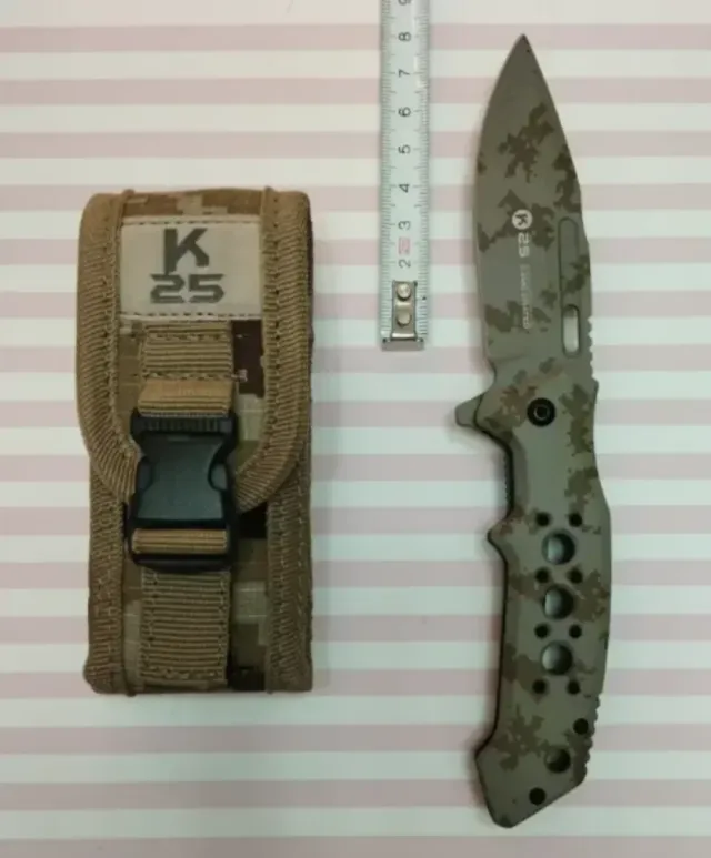 NOVEDAD! K25 CAMO ÁRIDA 8'5CM CON FUNDA. TÁCTICA