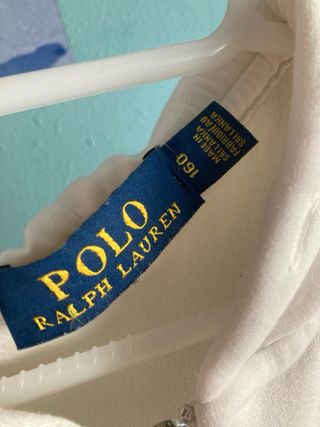 Chaqueta Polo Ralph Lauren niño blanca
