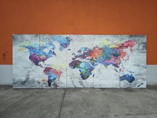 Mapamundi Decorativo Paneles