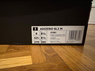 Adidas Adizero SL 2 Talla 42.5 UK 8.5