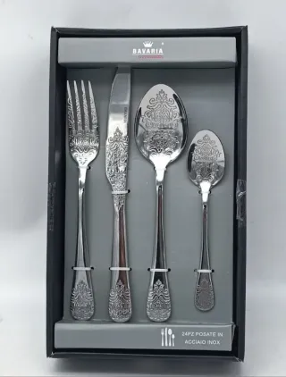 Set Posate Bavaria Acciaio Inox 24pz