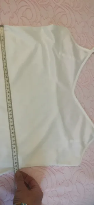 Combinación blanca simple. 44cm de sisa y 40 de ci