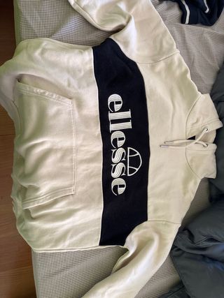 Sudadera Ellesse Beige y Negra