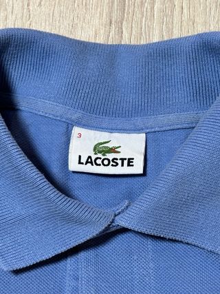 Polo Lacoste Azul Talla S