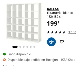 Estantería Kallax Ikea Blanca