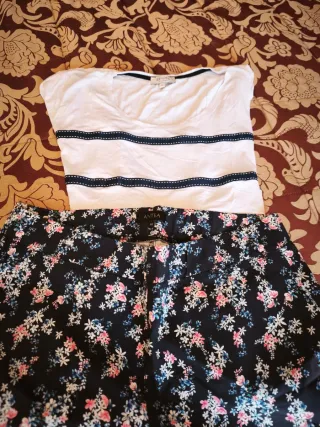 Pantalón marca Antea talla 46 y camiseta Zendra XL
