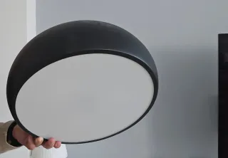 2 Lámparas de techo plafón blanca